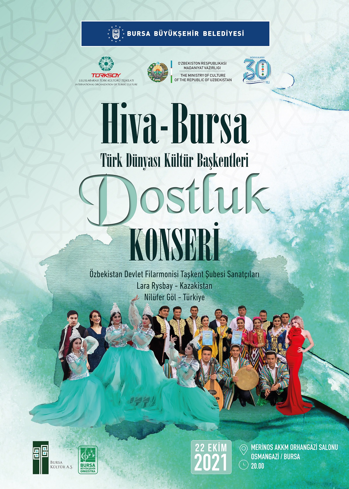 Hiva - Bursa Türk Dünyası Kültür Başkentleri Dostluk Konseri